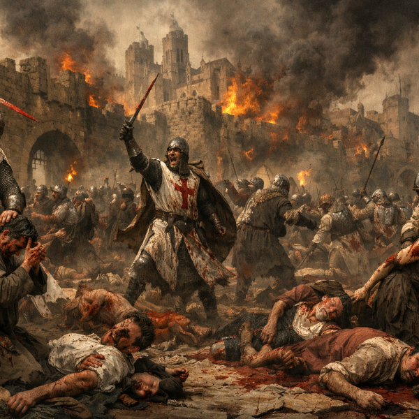 Albigensians slaughtered by Catholics at Beziers